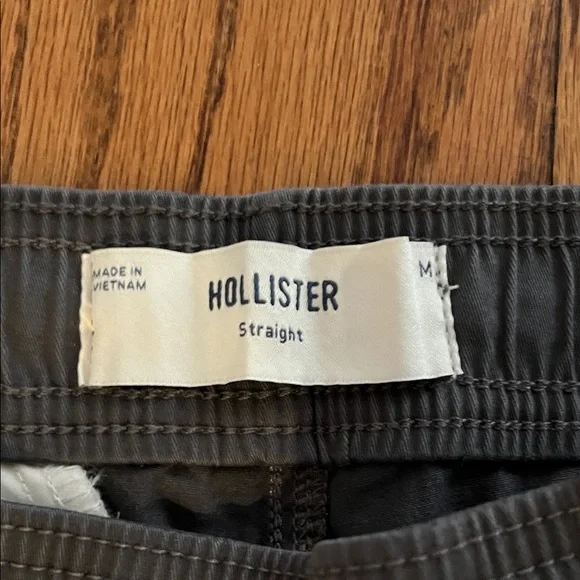 Hollister Men's medium straight pull on pant charcoal NWT - Picture 3 of 4